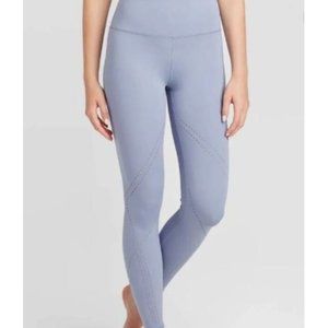 NWT  JoyLab  Women's High-Waisted Aspen Leggings 7/8 Length  Blue SZ L 973